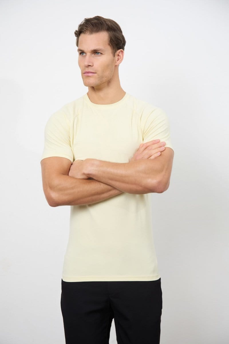 Muscle Fit T-Shirt in Lemon - TAILORED ATHLETE - ROW