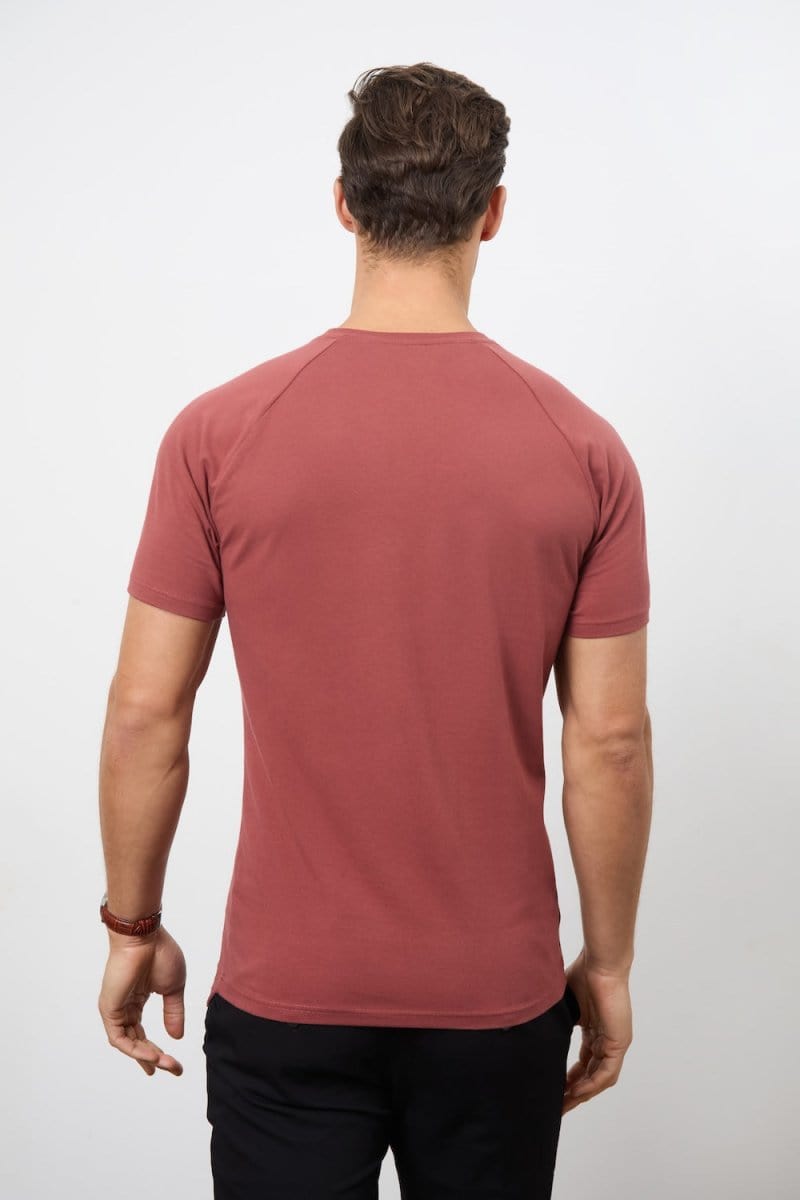 Muscle Fit T-Shirt in Faded Terracotta - TAILORED ATHLETE - ROW