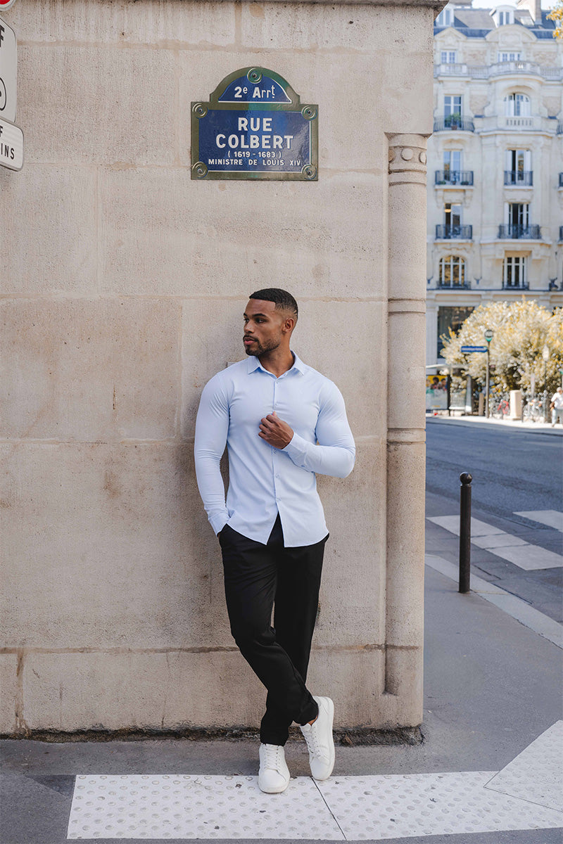 Bamboo Shirt in Pale Blue