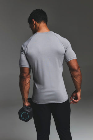 Essential Training Top in Mid Grey