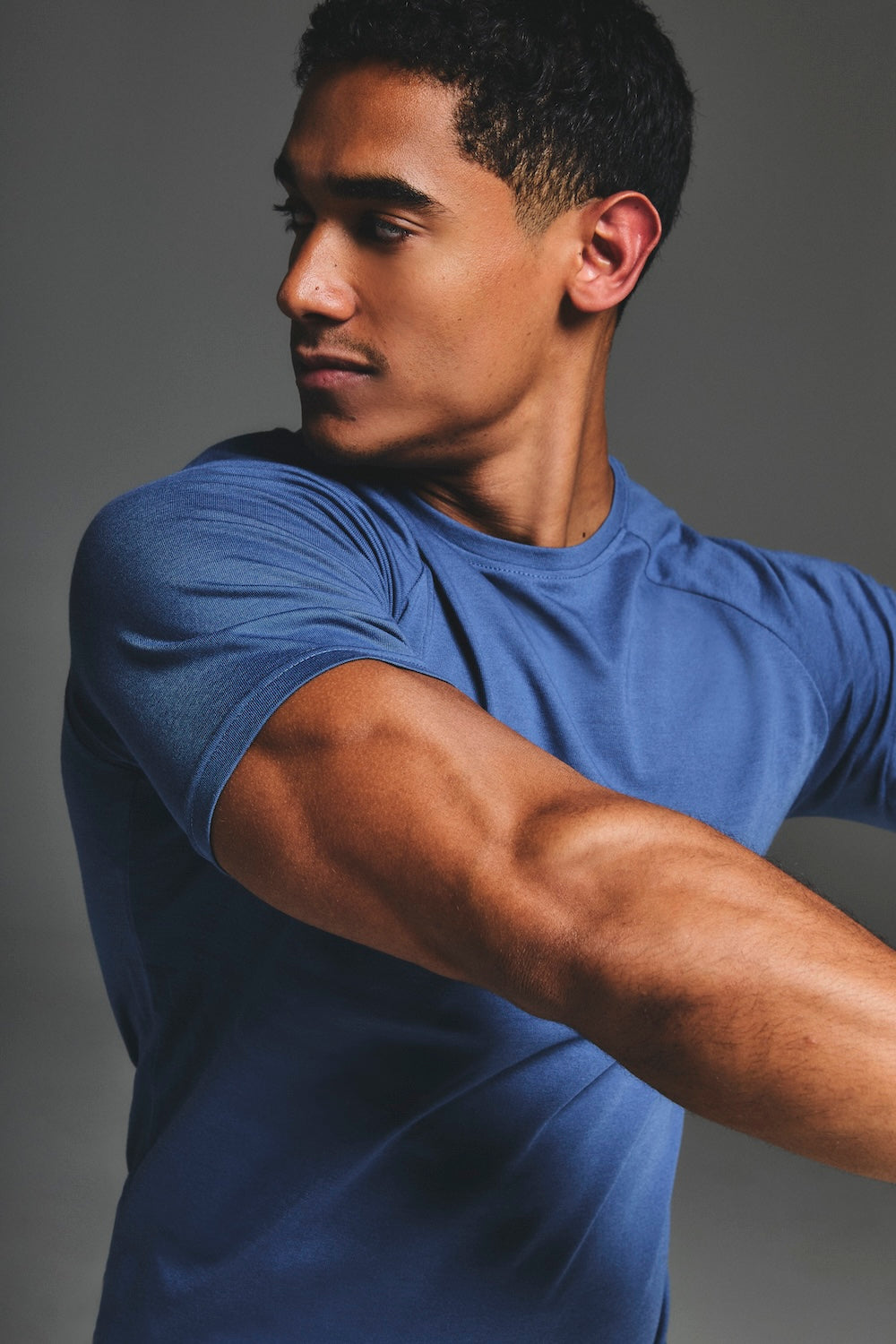 Essential Training Top in Slate Blue