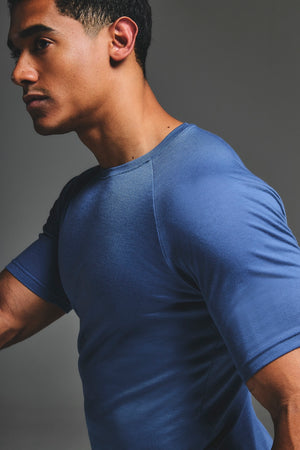Essential Training Top in Slate Blue