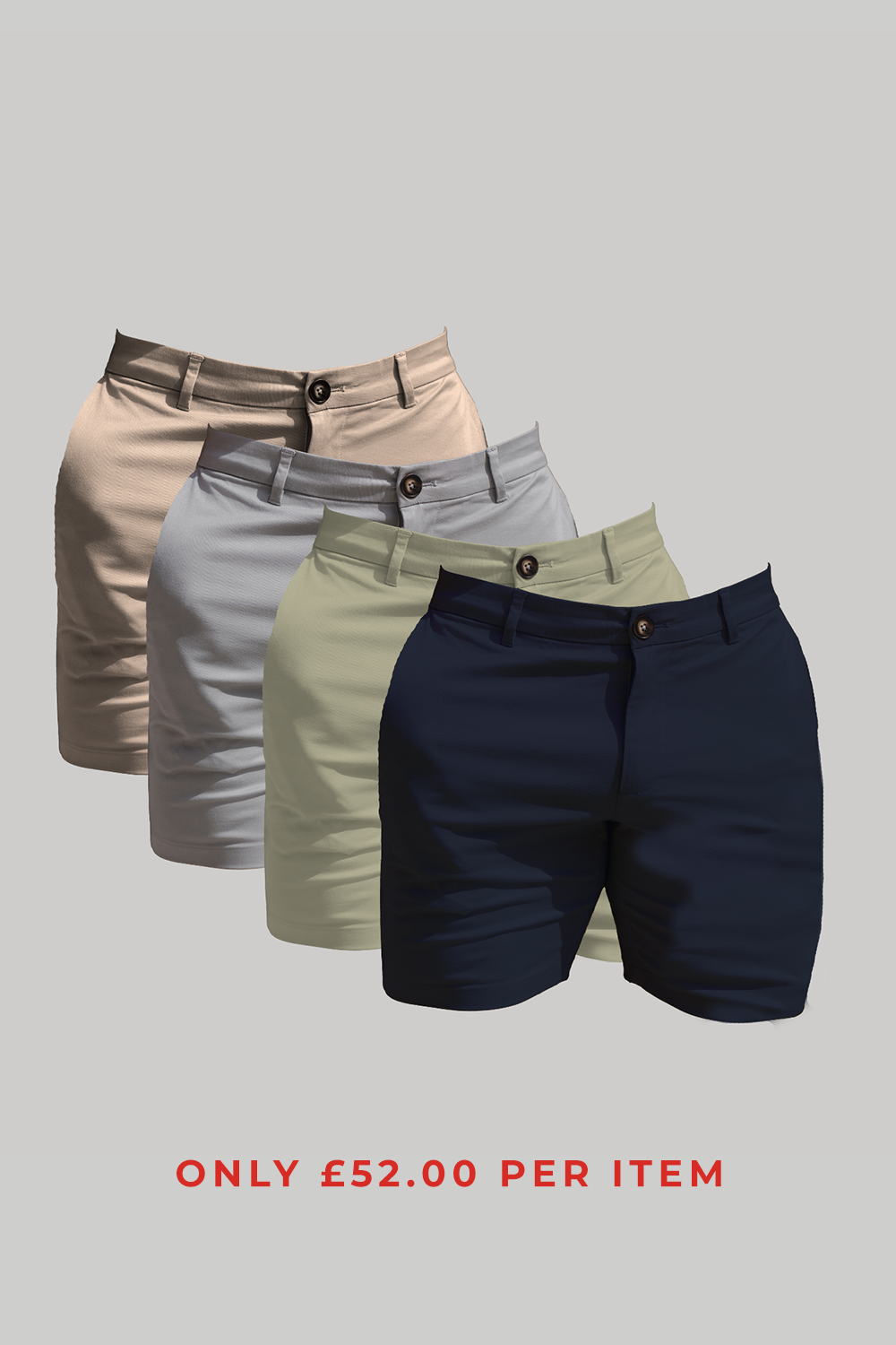 Muscle Fit Chino Shorts 4-Pack - TAILORED ATHLETE - ROW