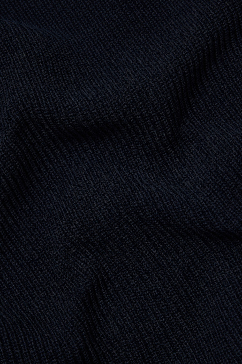 Pure Cotton Knitted Textured Crew Neck Jumper in Navy