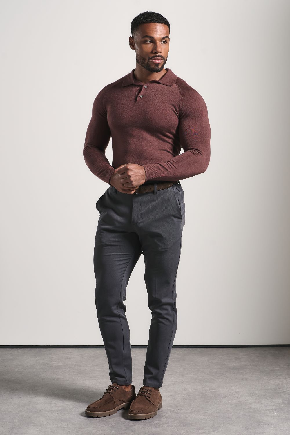 Muscle Fit Essential Trouser in Graphite