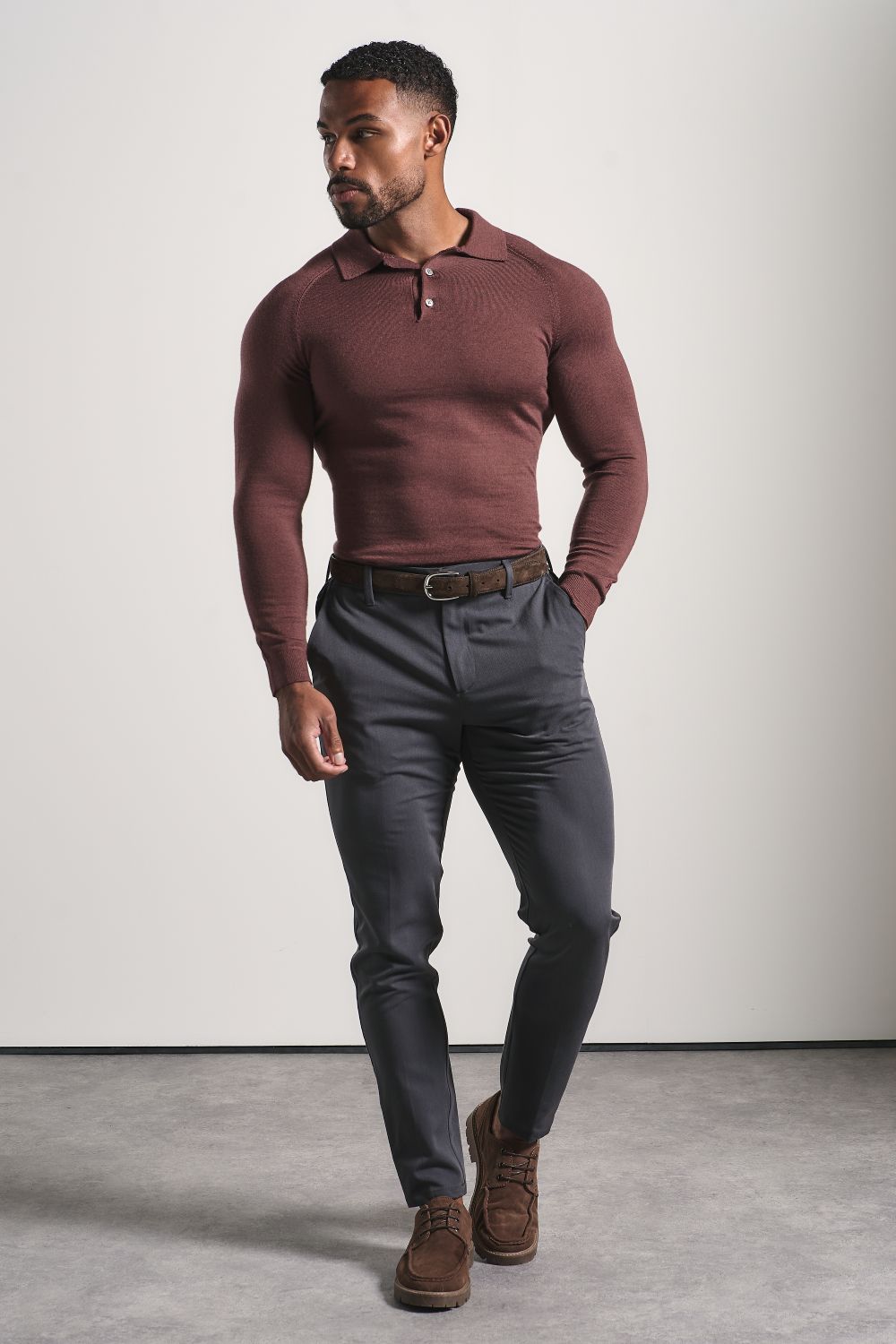 Muscle Fit Essential Trouser in Graphite