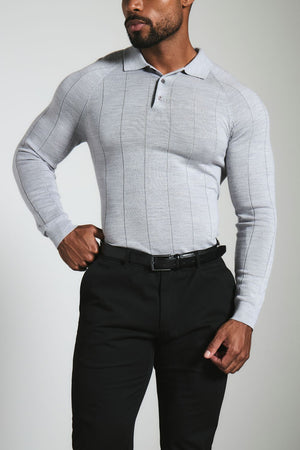 Muscle Fit Cotton Stretch Chino Trouser in Black