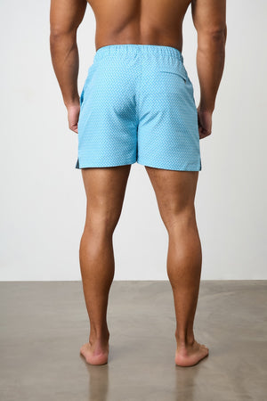 Printed Swim Short in Diamond Geo - TAILORED ATHLETE - ROW