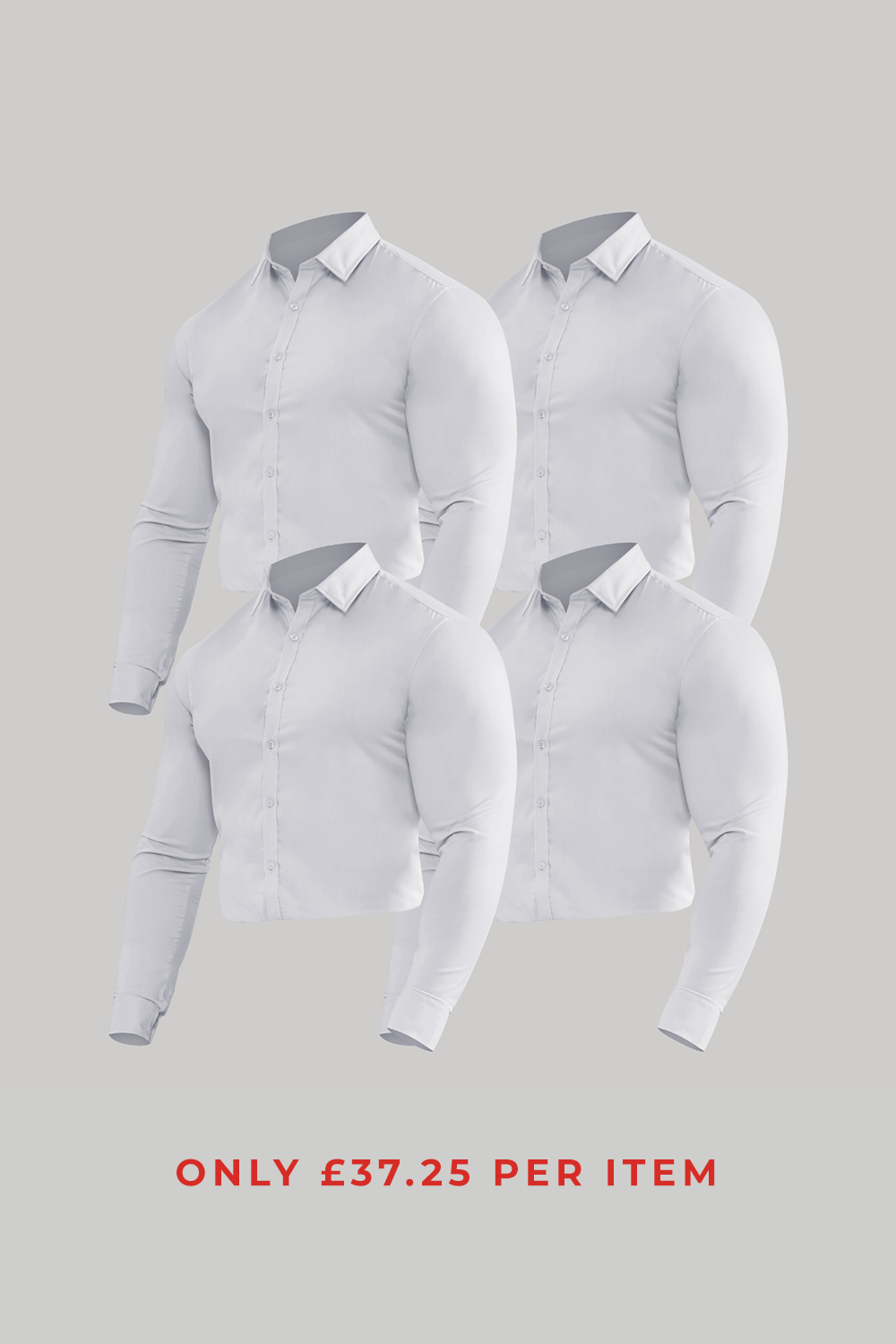 Muscle Fit Dress Shirt 4-Pack - TAILORED ATHLETE - ROW
