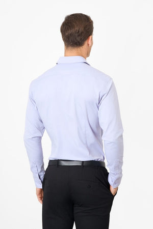 Muscle Fit Dress Shirt in Lilac - TAILORED ATHLETE - ROW