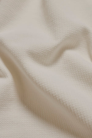 Heavy Weight Textured Crew Neck in White