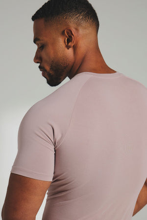 Muscle Fit T-Shirt in Mauve Pink