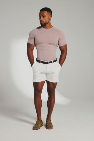 Muscle Fit T-Shirt in Mauve Pink