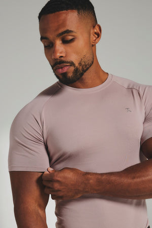 Muscle Fit T-Shirt in Mauve Pink