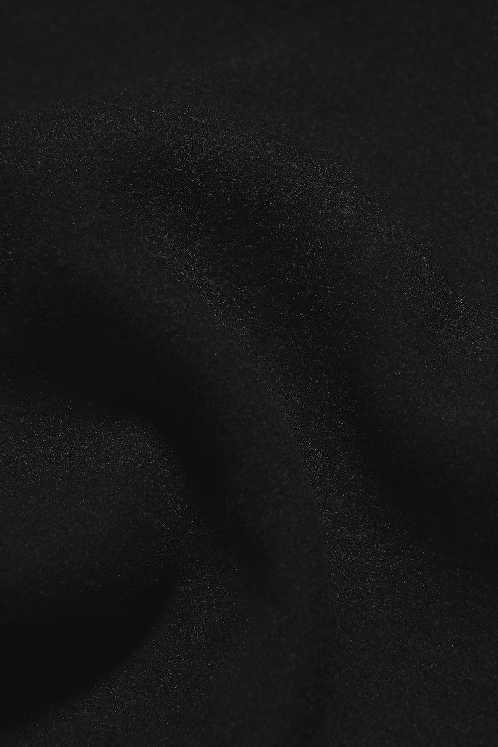 Single Breasted Overcoat in Black