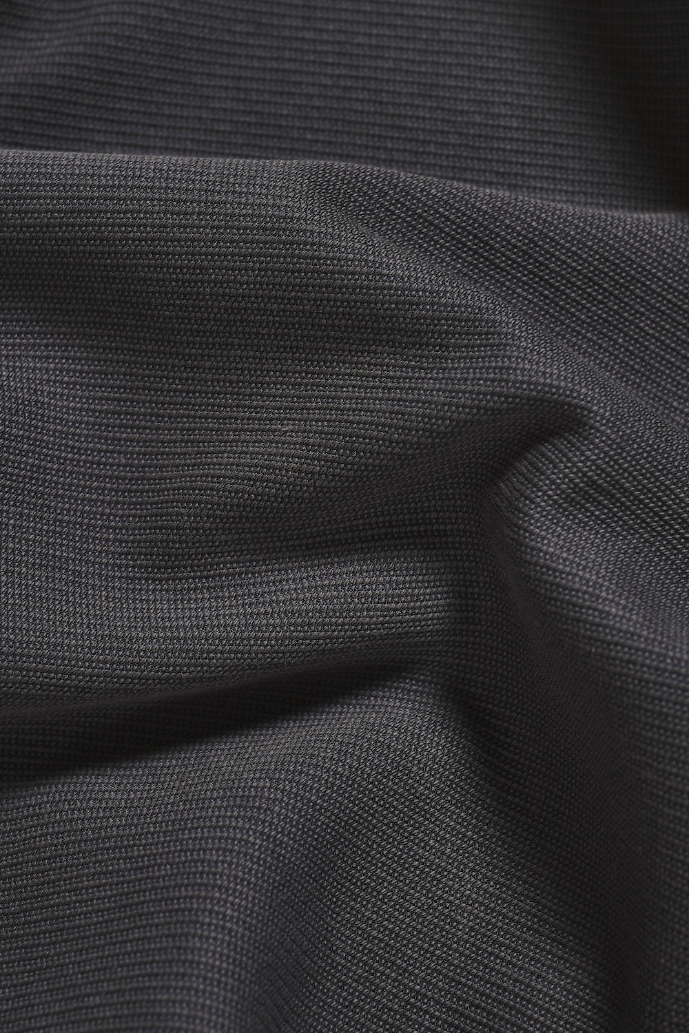 Twill Jersey Zip Through Shacket in Charcoal