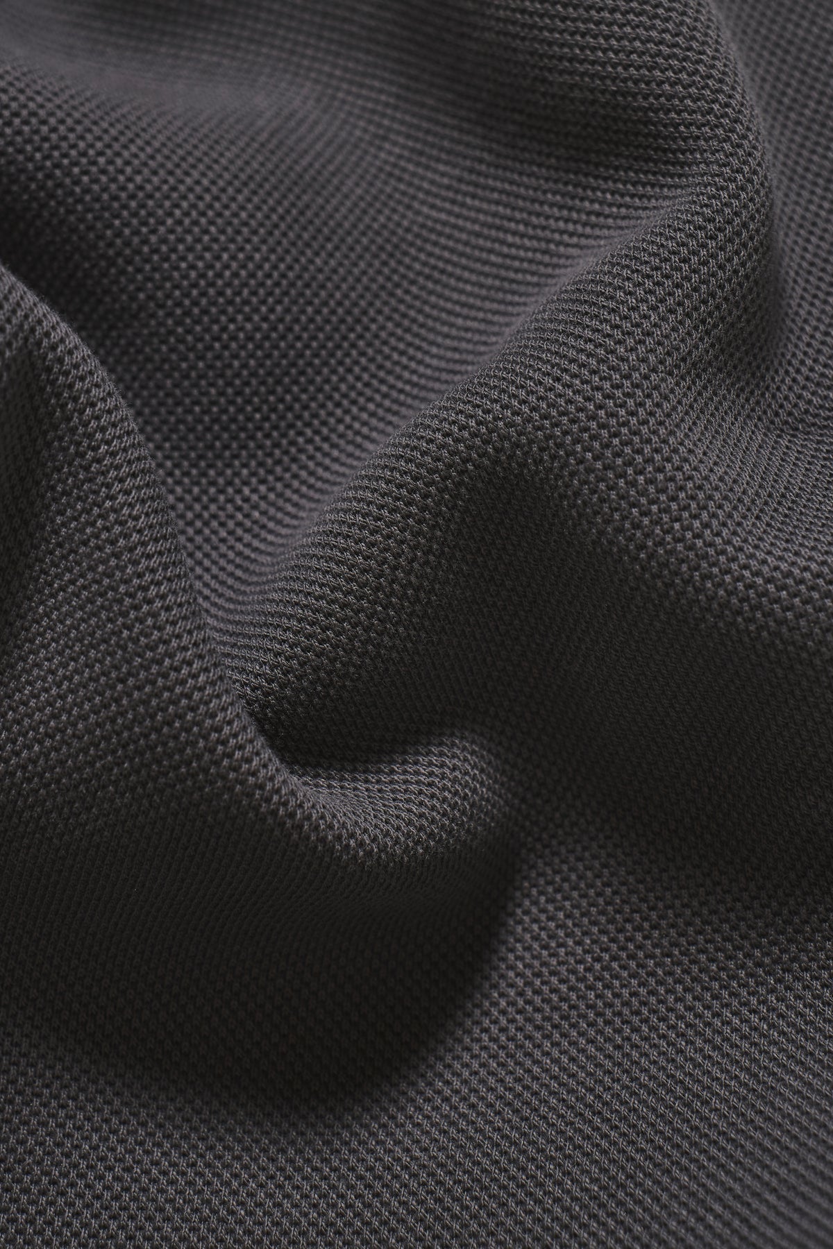 Textured Jersey Shacket in Charcoal