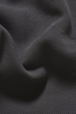 Textured Jersey Shacket in Charcoal