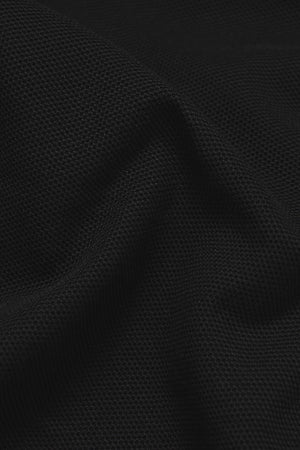 Textured Jersey T-Shirt in Black