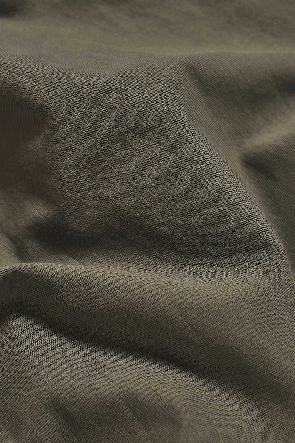Muscle Fit Hooded Long Sleeve Top in Khaki
