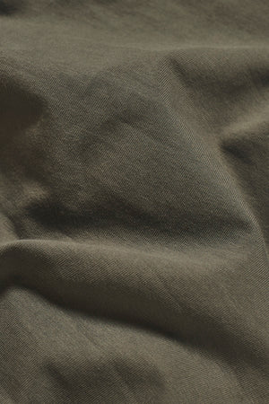 Muscle Fit Hooded Long Sleeve Top in Khaki