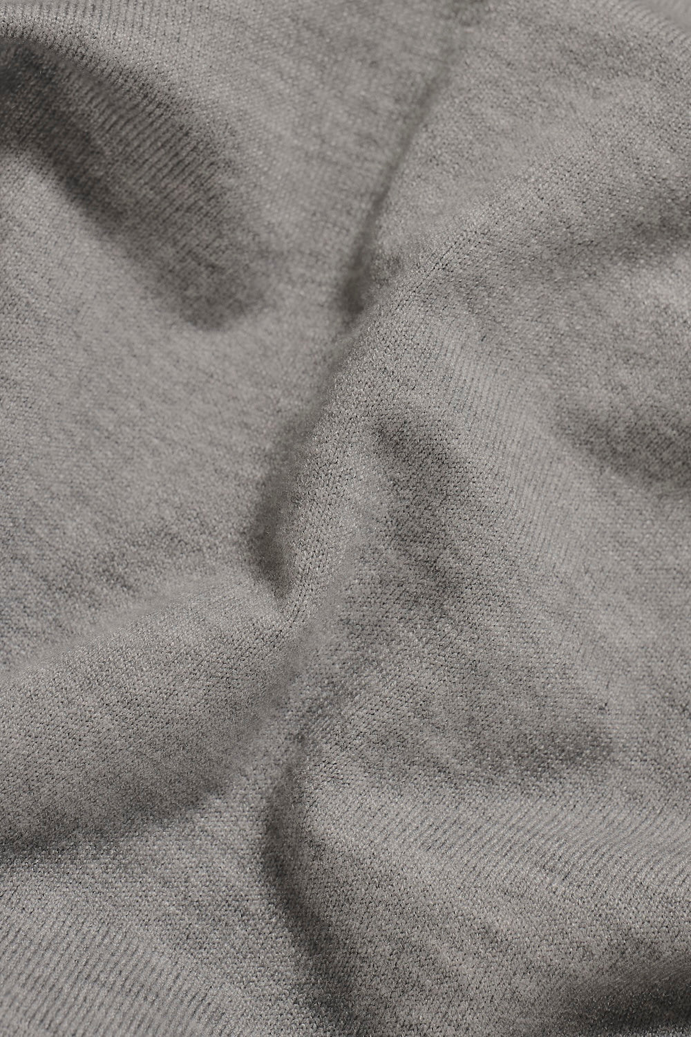 Knitted Polo Shirt in Grey