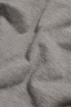 Knitted Polo Shirt in Grey