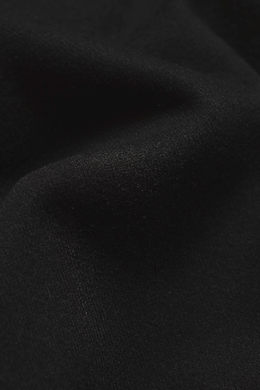 Lined Twill Melange Shacket in Black