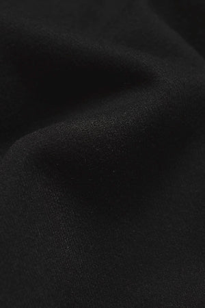 Lined Twill Melange Shacket in Black