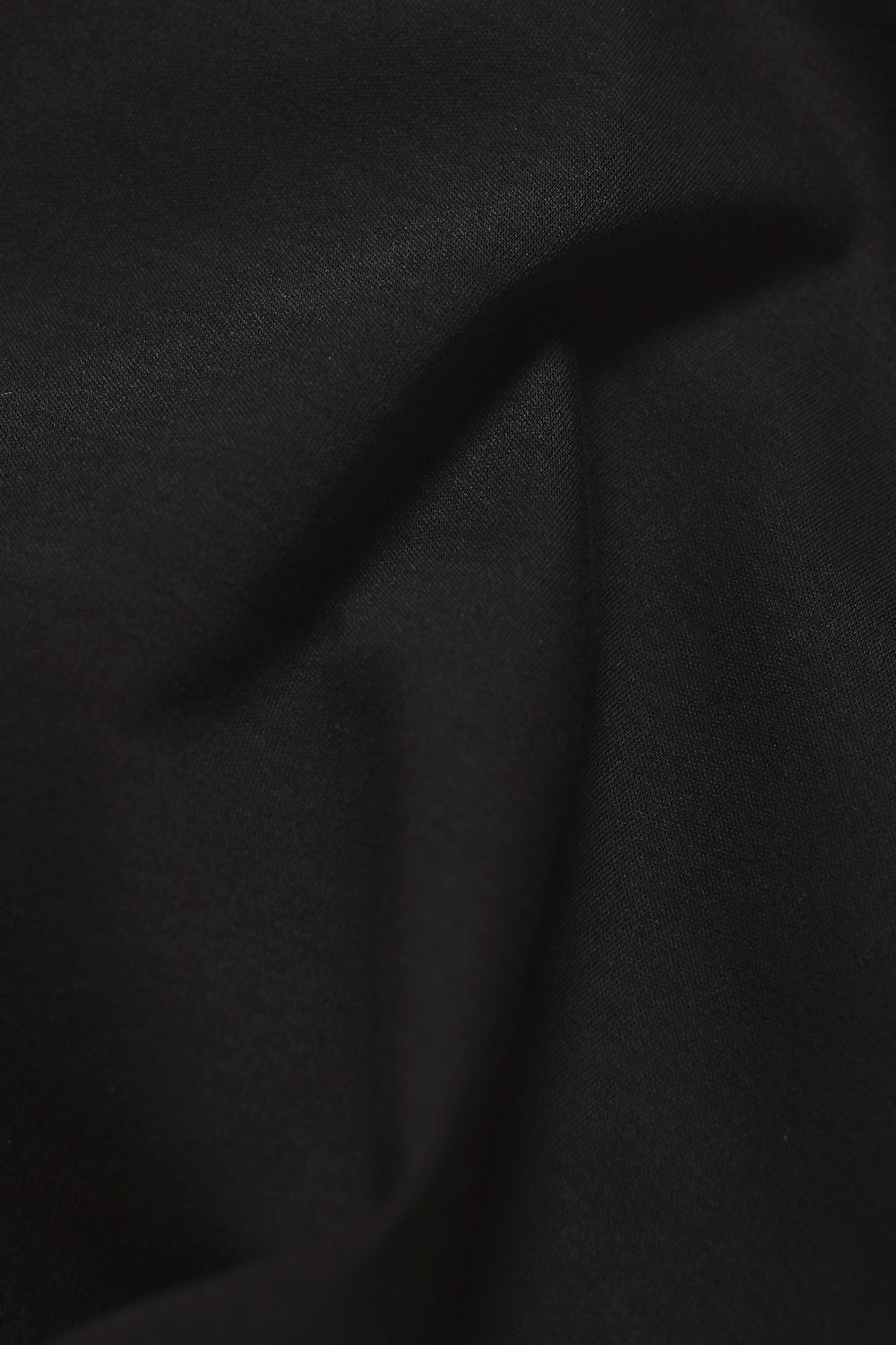 Mercerised Cotton Tipped Zip Neck Polo Shirt in Black with Mocha Tipping