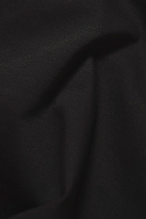 Mercerised Cotton Tipped Zip Neck Polo Shirt in Black with Mocha Tipping