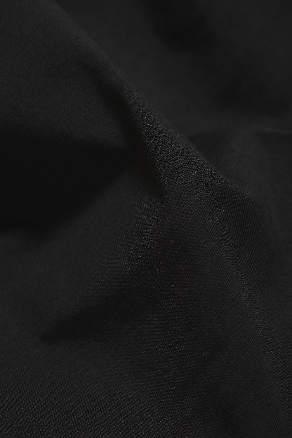 Wide Tipped Fashion T-Shirt in Black with Chocolate Tipping