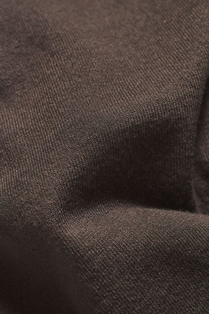 Knitted Polo Shirt in Mocha