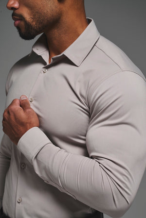 Essential Dress Shirt in Stone