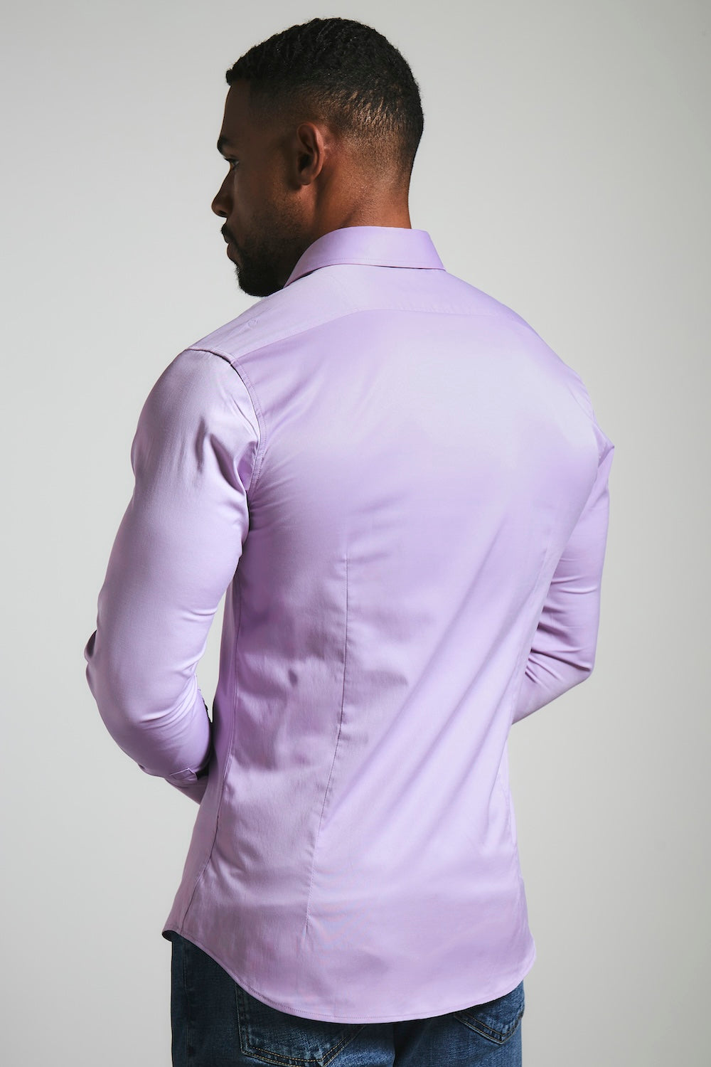 Muscle Fit Signature Shirt in Lilac