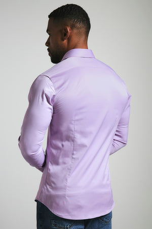 Muscle Fit Signature Shirt in Lilac