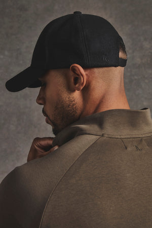 TA Embroidered Baseball Cap in Black