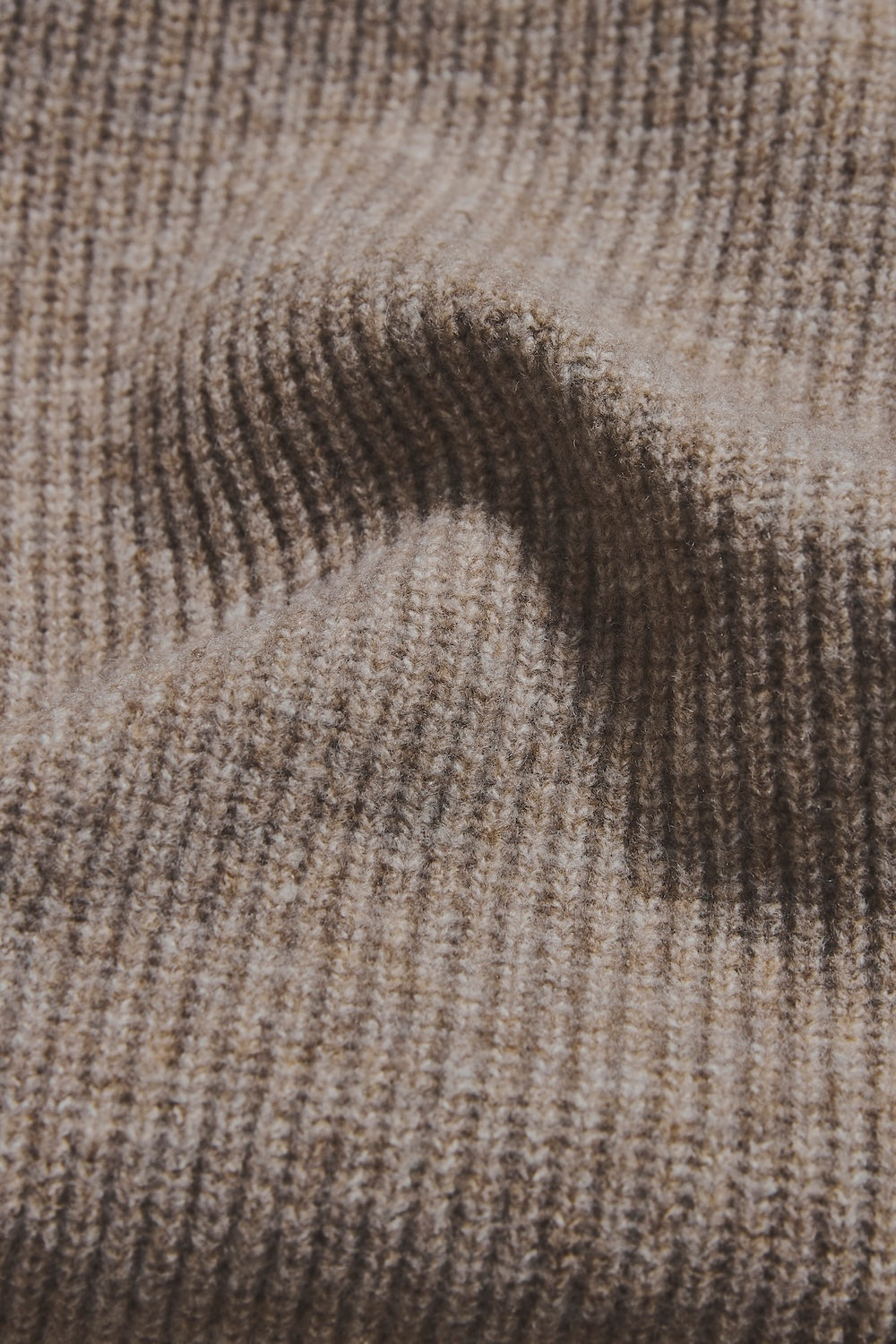 Fisherman Rib Half Zip in Neutral