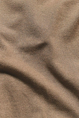 Fine Gauge Knitted T-Shirt in Stone