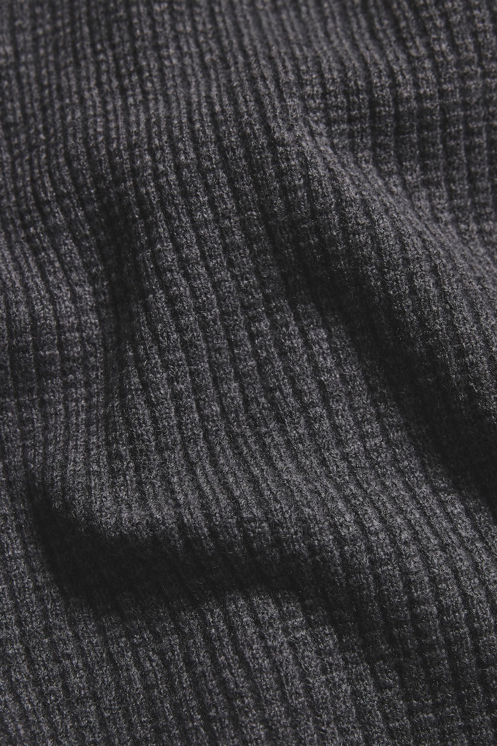 Fisherman Crew Neck Jumper in Iron Grey