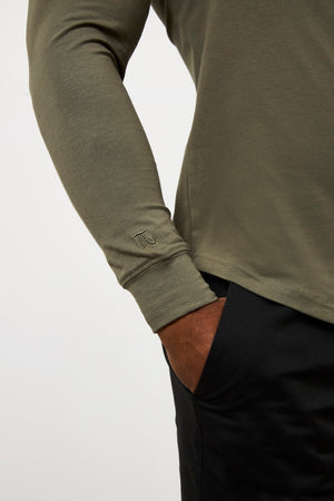Hooded Top in Khaki