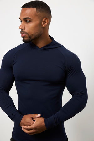 Hooded Top in True Navy