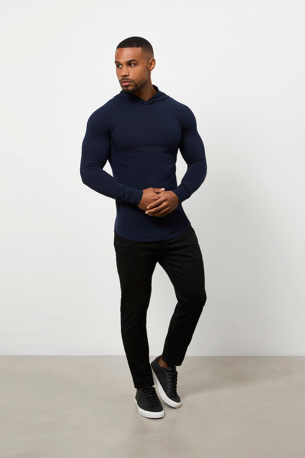 Hooded Top in True Navy