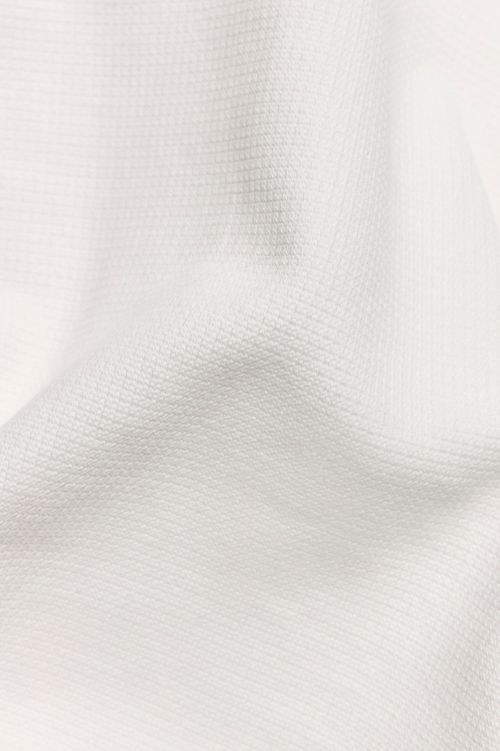 Heavy Weight Textured Crew Neck in White