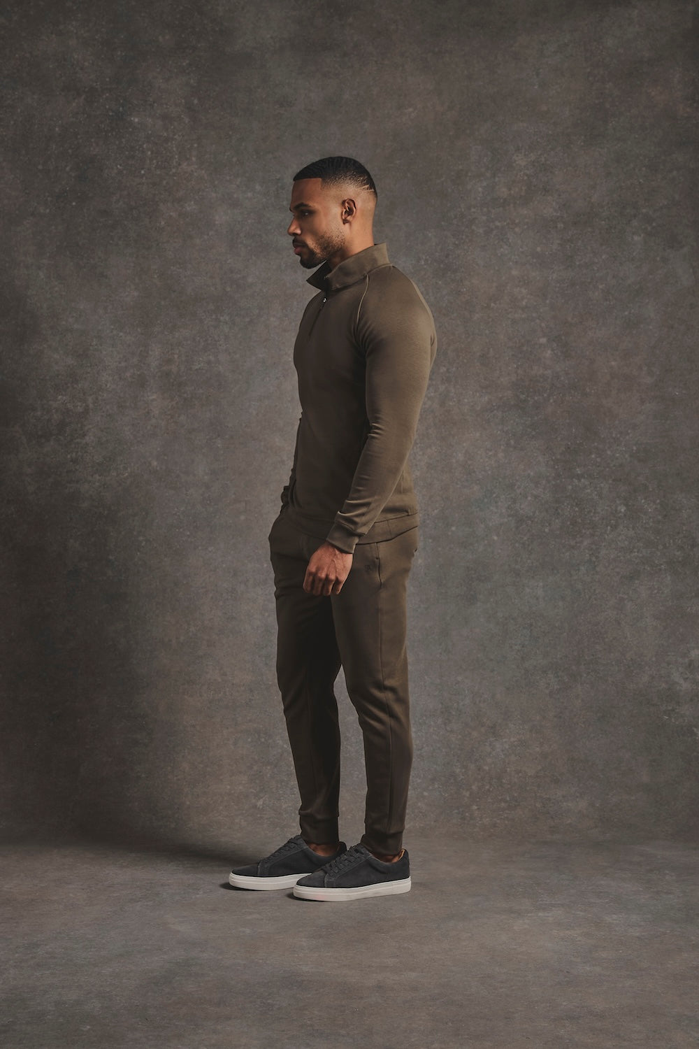 Interlock Sweat Jogger in Deep Khaki
