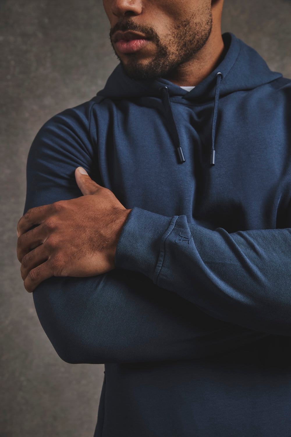 Interlock Hoodie Sweat in Navy