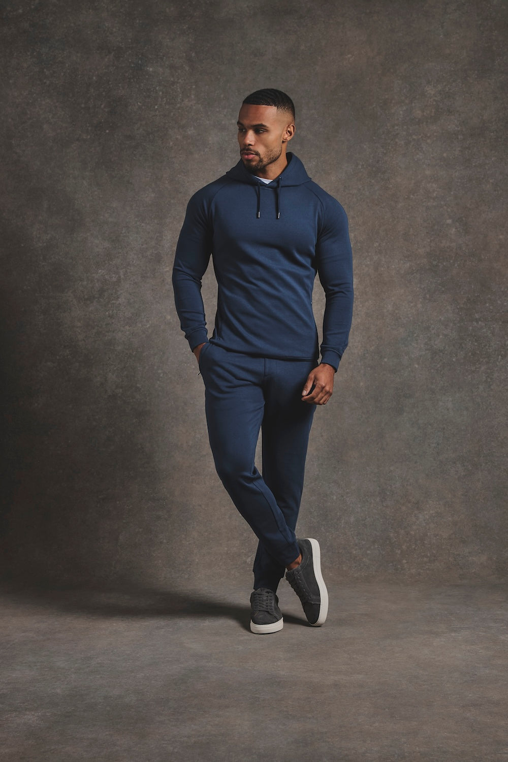 Interlock Hoodie Sweat in Navy