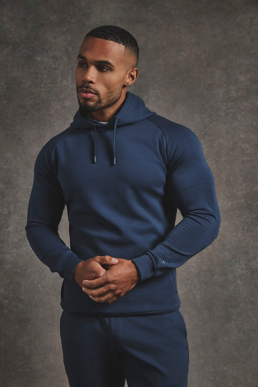 Interlock Hoodie Sweat in Navy