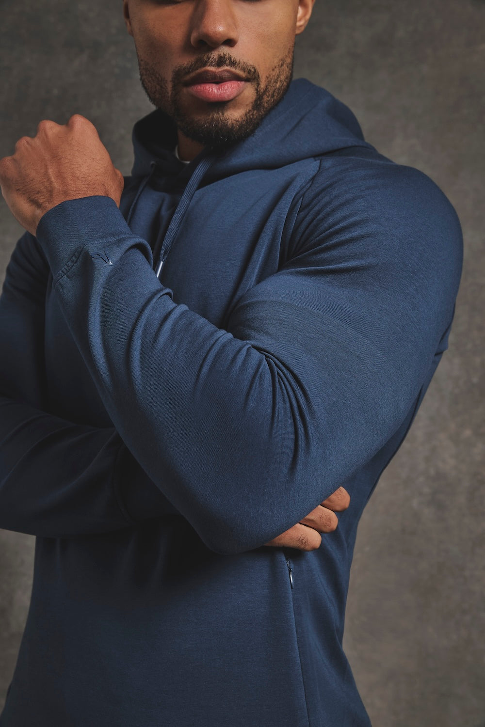 Interlock Hoodie Sweat in Navy