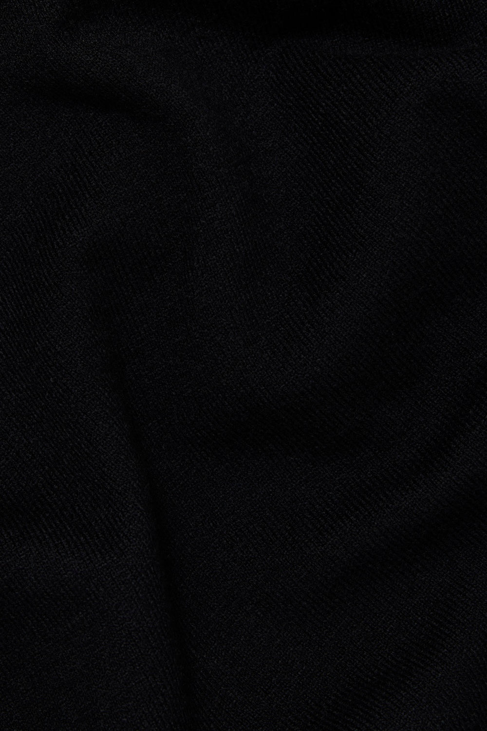 Knitted Polo Shirt in Black